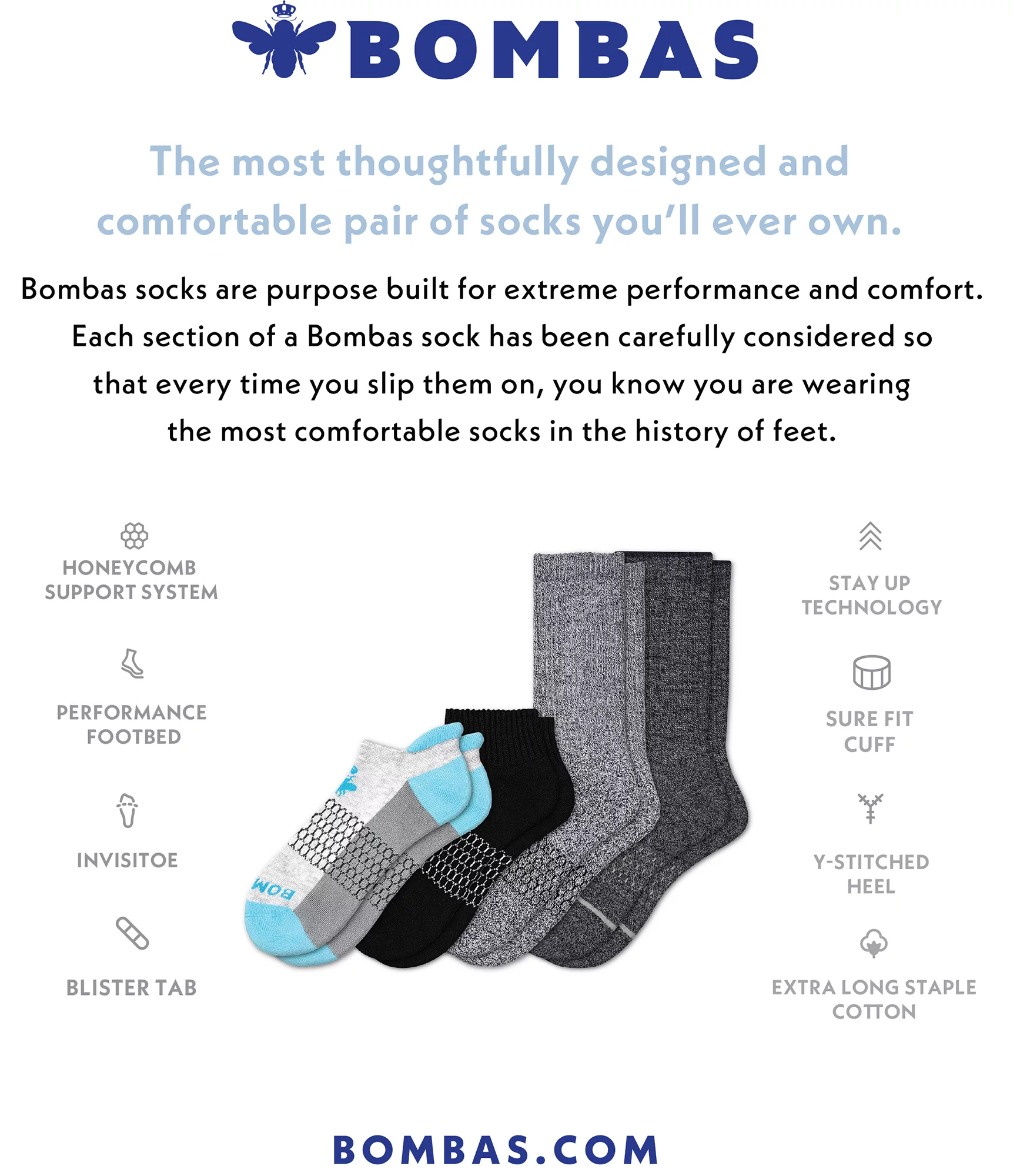Bombas Women's Performance Ankle Socks - Image 3