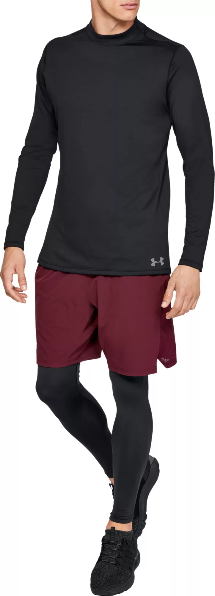Under Armour Men's ColdGear Armour Mock Neck Long Sleeve Shirt - Image 3