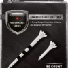 Maxfli Performance Series Low Resistance 3.25” & 1.5” White Golf Tees – 50-Pack