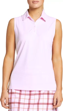 Lady Hagen Women's Core Pique Sleeveless Golf Polo