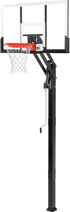 Spalding 60" Tempered Glass U-Turn In-Ground Basketball Hoop