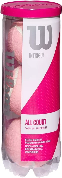 Wilson Intrigue Pink All-Court Tennis Balls