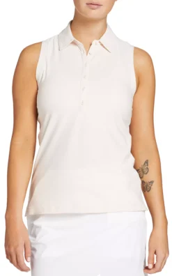 CALIA Women's Fairway Sleeveless Golf Polo