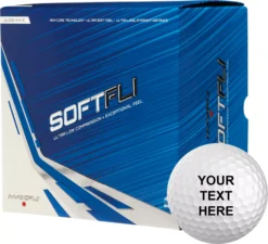 Maxfli 2022 Softfli Gloss White Personalized Golf Balls - 48 Pack