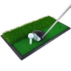 Me And My Golf Dual-Turf Hitting Mat - Includes Instructional Training Videos