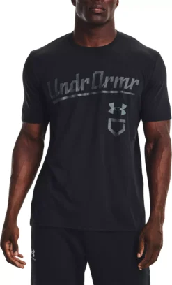 Under Armour Men's Baseball Script Short Sleeve T-Shirt