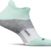 Feetures! Women's Elite Max Cushion No Show Tab Golf Socks