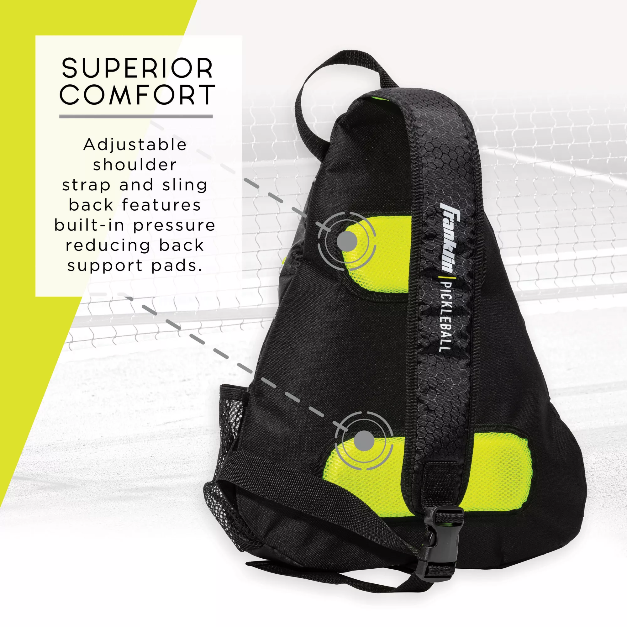 Franklin Sports Pickleball-X Performance Sling Bag - Image 3