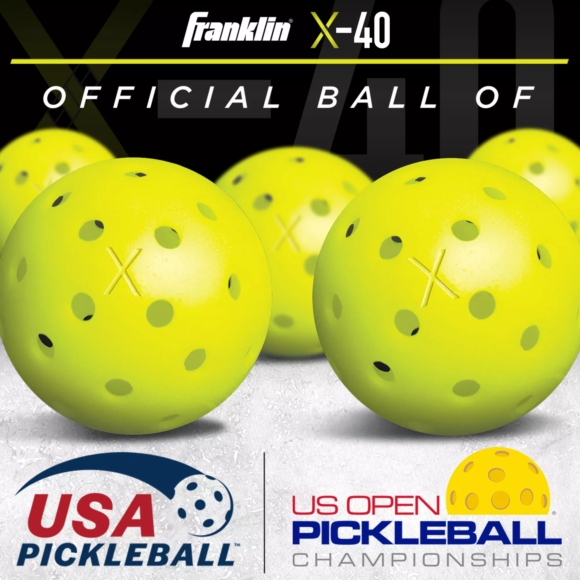 Franklin X-40 Performance Outdoor Pickleball Balls- 12 Pack - Image 6