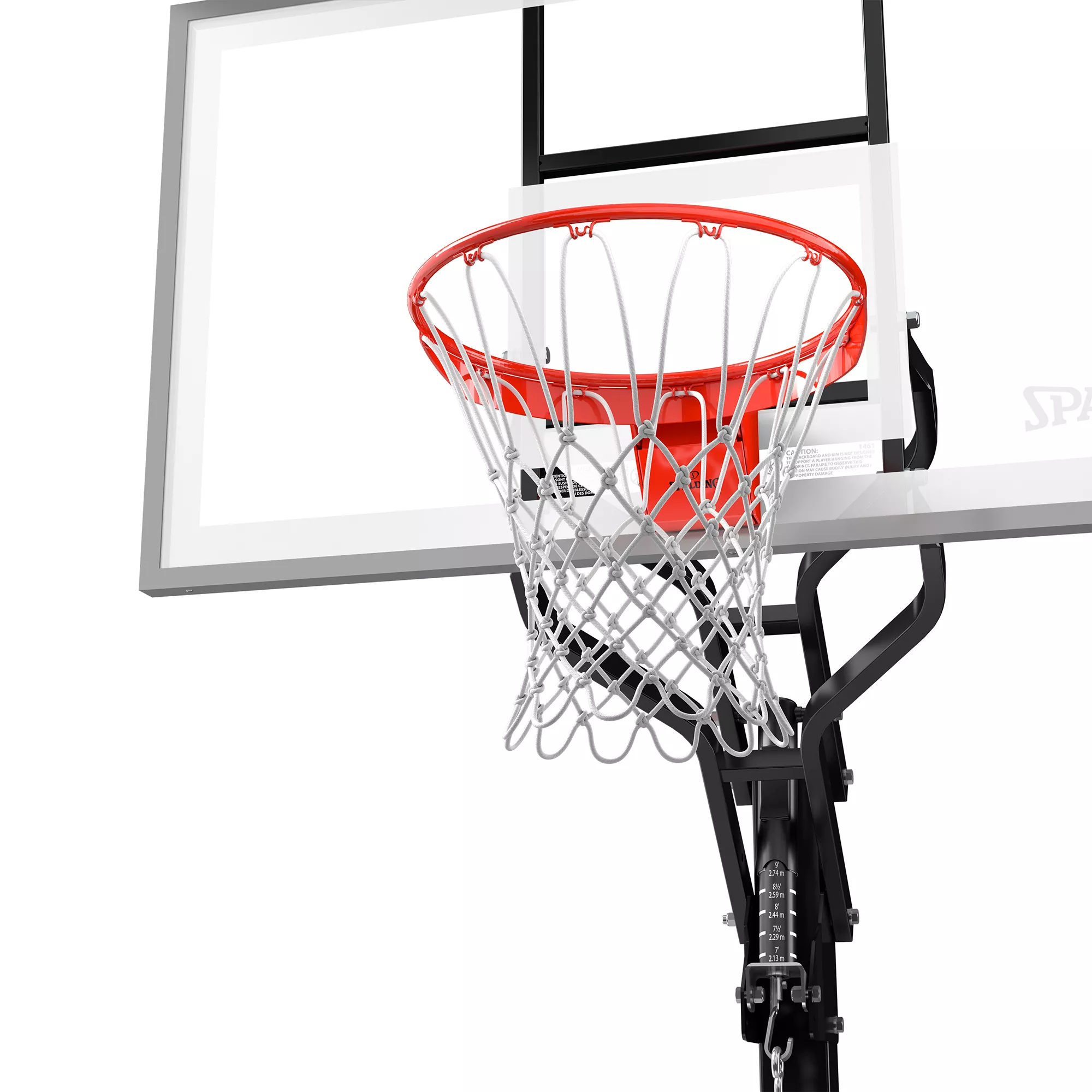 Spalding 60" Tempered Glass U-Turn In-Ground Basketball Hoop - Image 6