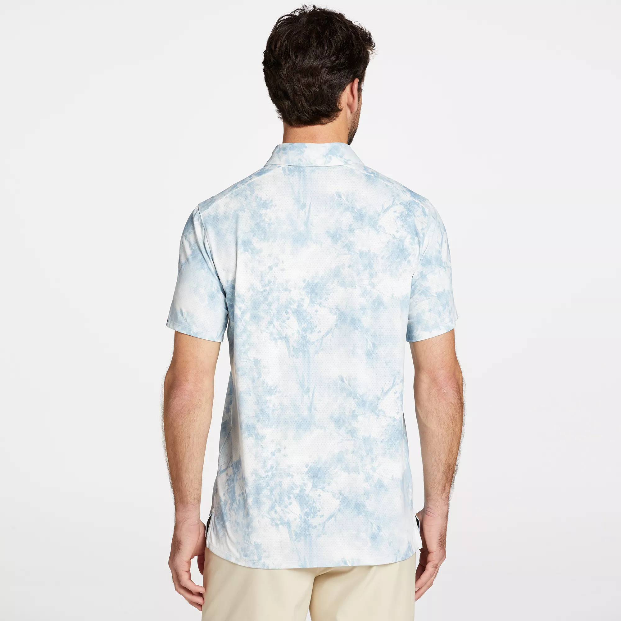 VRST Men's Floral Mesh Print Golf Polo - Image 3