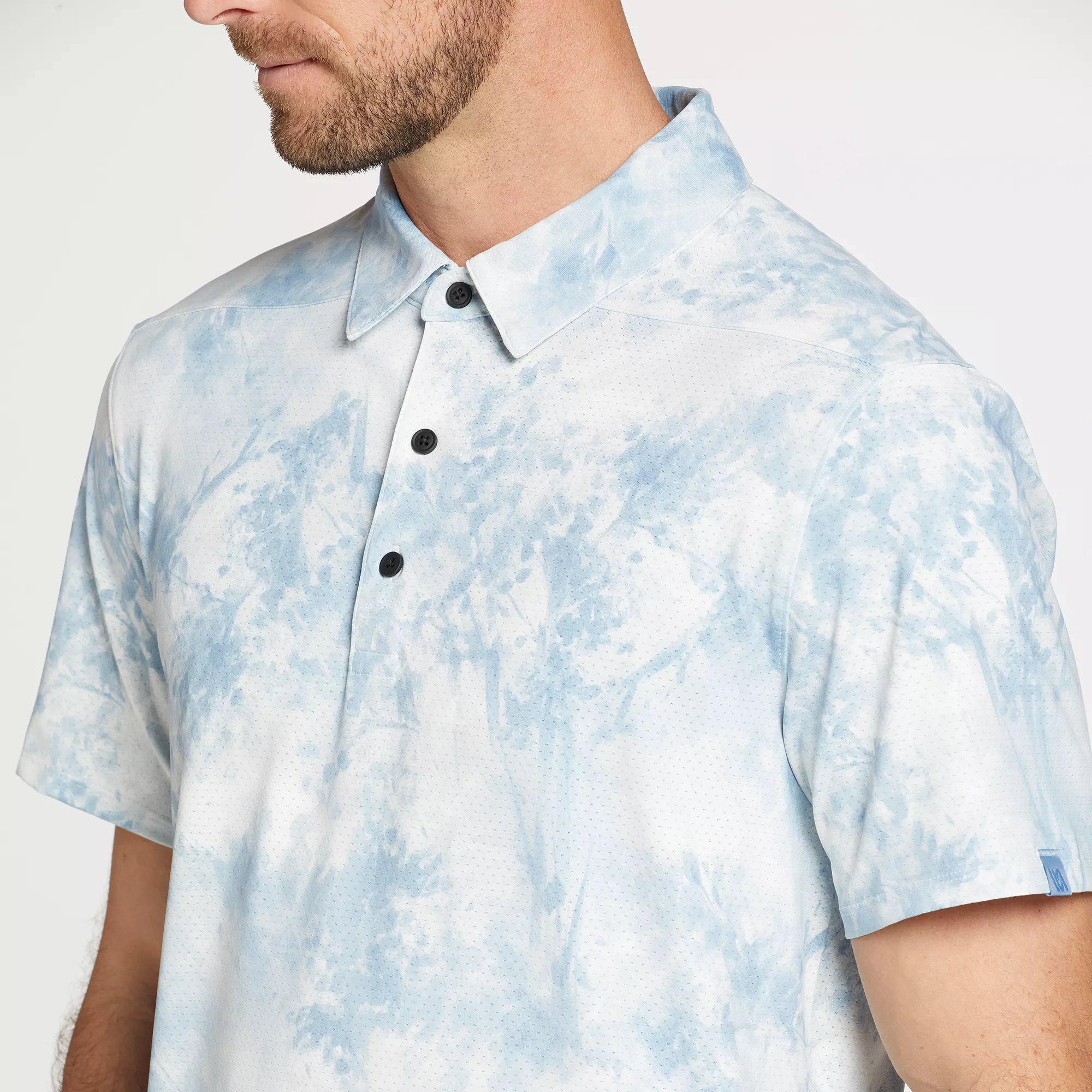 VRST Men's Floral Mesh Print Golf Polo - Image 5