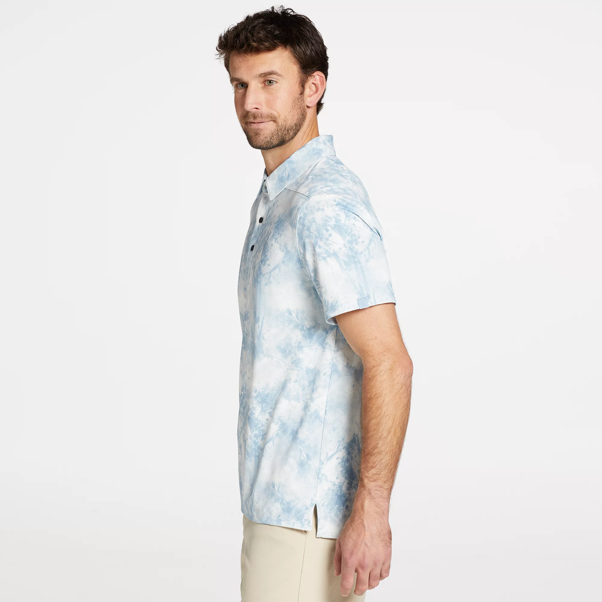 VRST Men's Floral Mesh Print Golf Polo - Image 4