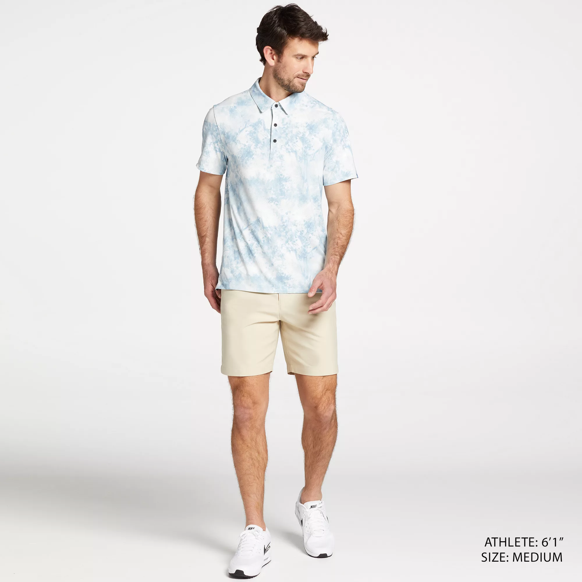 VRST Men's Floral Mesh Print Golf Polo - Image 2