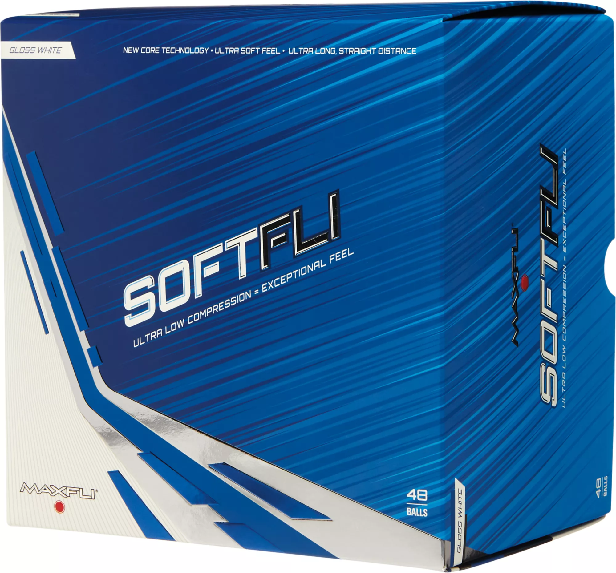 Maxfli 2022 Softfli Gloss White Personalized Golf Balls - 48 Pack - Image 2