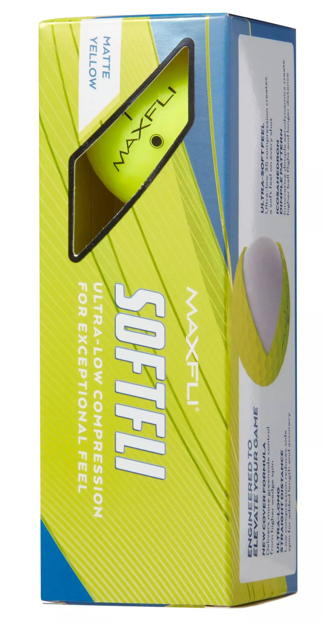 Maxfli 2023 Softfli Matte Yellow Personalized Golf Balls - Image 4