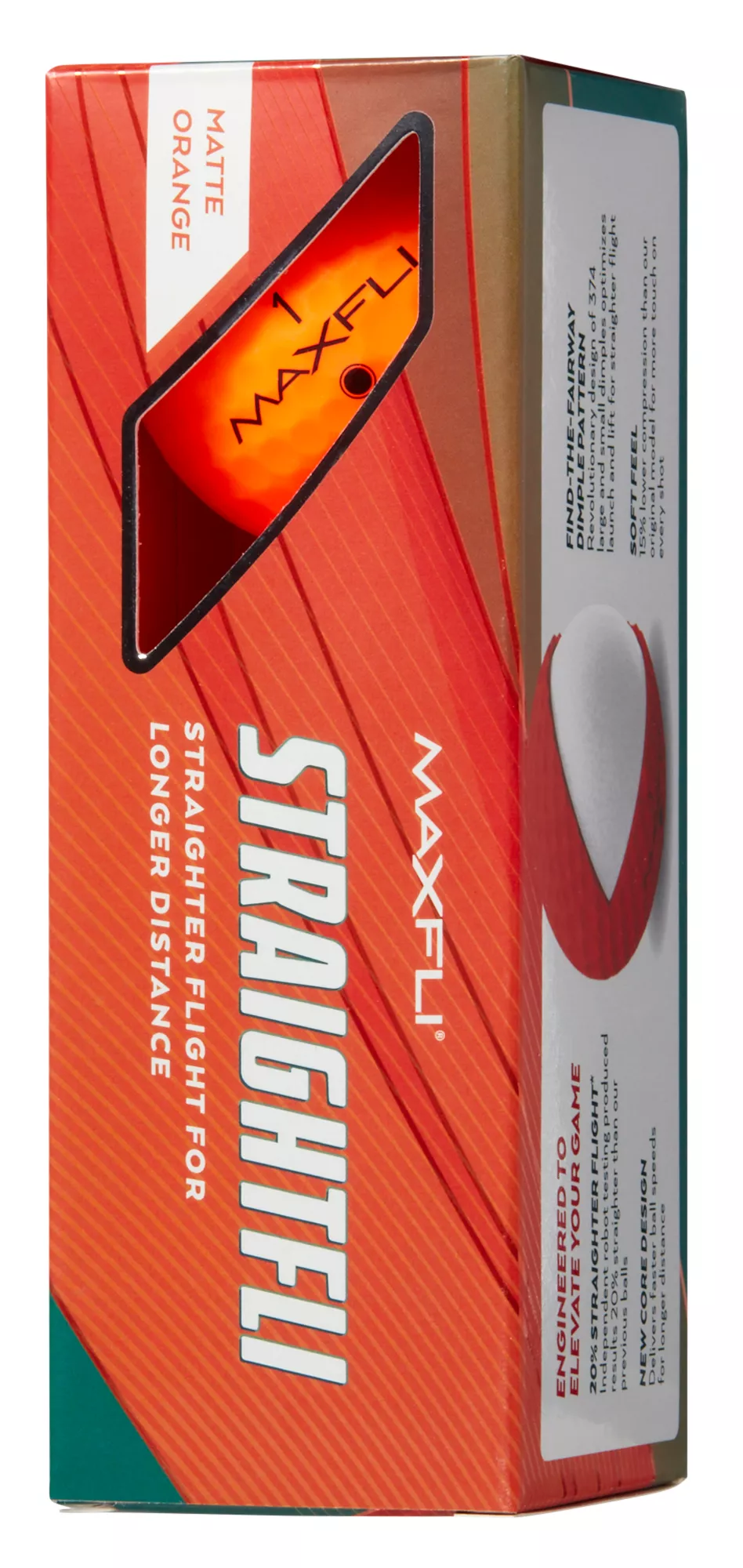 Maxfli 2023 Straightfli Matte Orange Personalized Golf Balls - Image 4