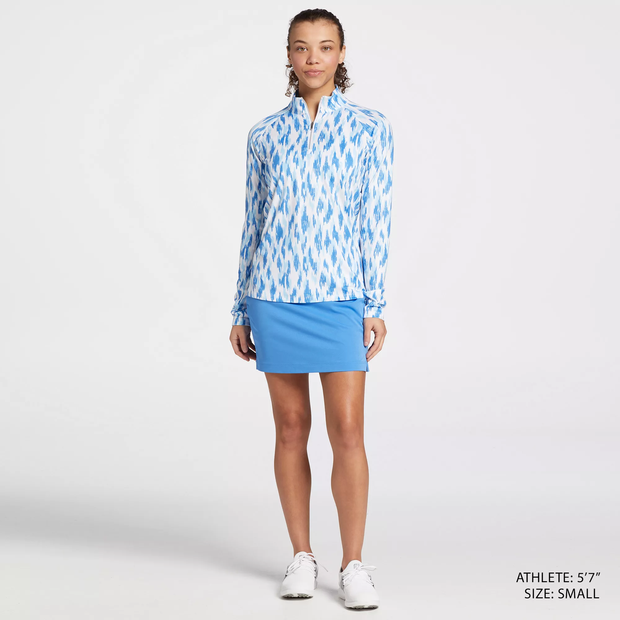 Lady Hagen Women's Printed UV Long Sleeve Golf 1/4 Zip - Image 2